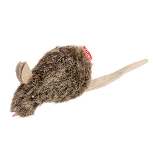 Игрушка GIGwi Catnip Мишка для кошек, з кошачей мятой, искусственный мех, 10 см