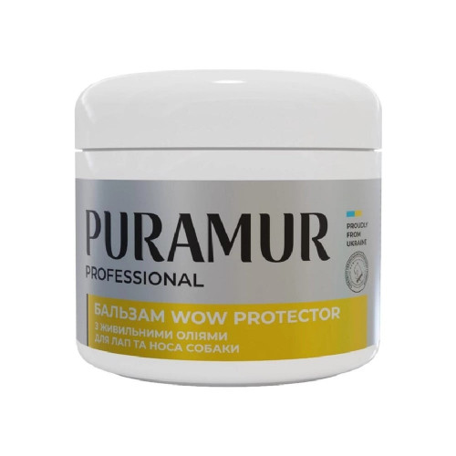 Бальзам Puramur WOW Protector для лап и носа собаки с питающими маслами, 50 мл