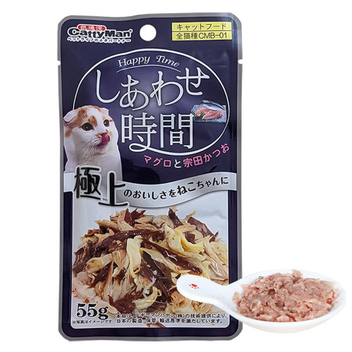 Влажный корм CattyMan Fish Feast for Kittens консервы с тунцом и макрелью в желе, для котят, пауч, 60 г