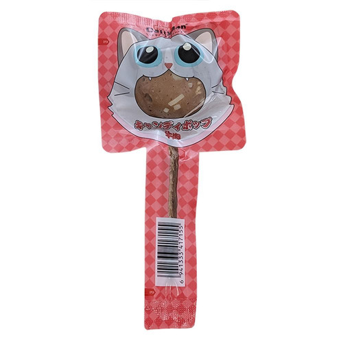 Лакомство CattyMan Lollipop Beef & Crab с лактобактериями, чупа-чупс говядина и краб, для кошек, 15 г