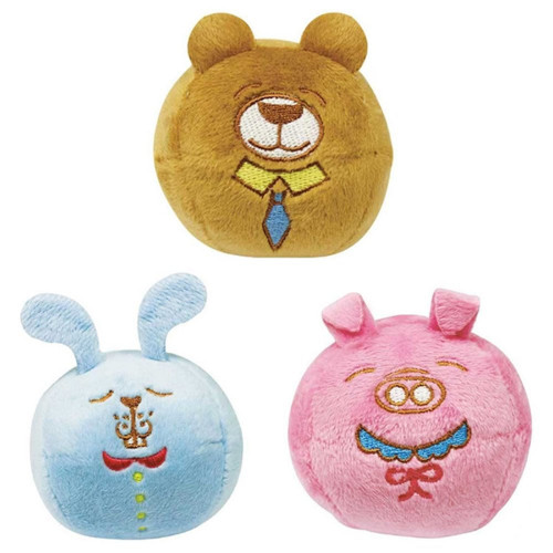 Игрушка DoggyMan Ball Animals для собак, мяч с пищалкой, в ассортименте, 6 см