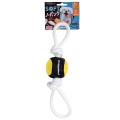 Игрушка DoggyMan Soft Ball Loop для собак, мяч с канатом, S, 6 см