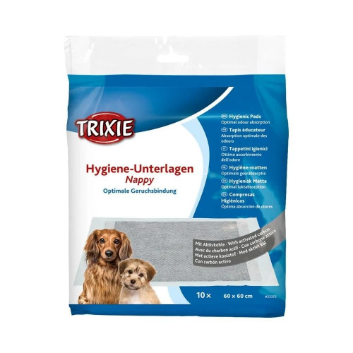 Пелюшки Trixie вбираючі з активованим вугіллям, 60х60 см (10шт/уп)