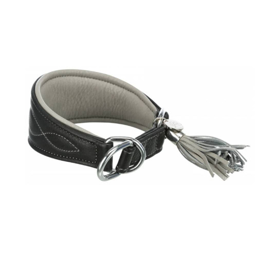 Ошейник Trixie "Active Comfort" для собак, коричневый/светло-коричневый, кожа, L-XL: 52-63см/30 мм