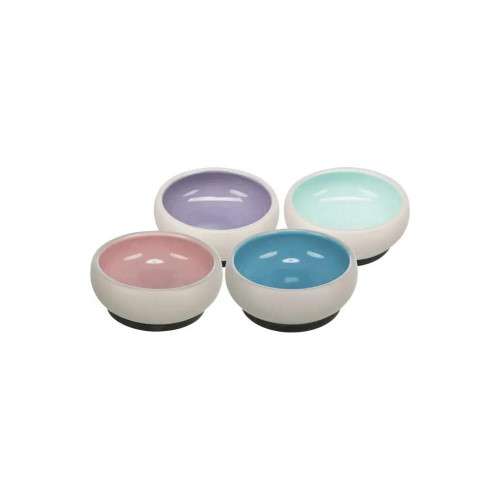 Миска керамическая Trixie для собак с резиновой кромкой, 0.6л/14см
