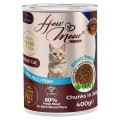 Влажный полнорационный корм HowMeow Adult Cat с рыбой для кошек, 400 г