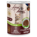 Влажный полнорационный корм HowMeow Adult Cat с ягненком для кошек, 400 г