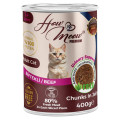 Влажный полнорационный корм HowMeow Adult Cat с говядиной для кошек, 400 г