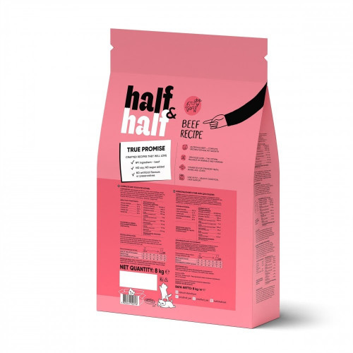 Сухой корм Half&Half для котят, с говядиной, 8 кг