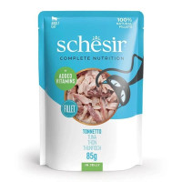 Консерви Schesir Tuna натуральні, для котів, тунець в желе, пауч 85 г Консерви Schesir Tuna натуральні, для котів, тунець в желе, пауч 85 г