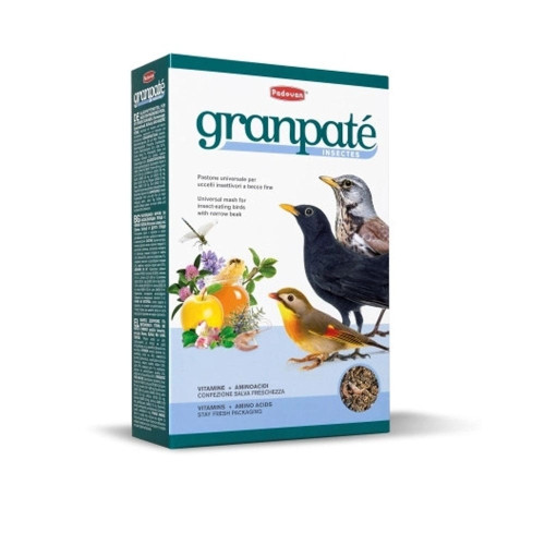 Повседневный корм Padovan Granpatee Insectes для насекомоядных птиц, 1 кг Повседневный корм Padovan Granpatee Insectes для насекомоядных птиц, 1 кг