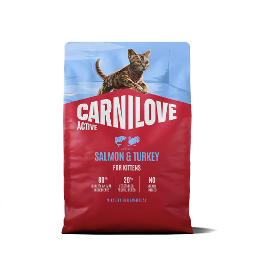 Сухой корм Carnilove Cat Kitten, для котят, с индейкой и лососем, 2 кг Сухой корм Carnilove Cat Kitten, для котят, с индейкой и лососем, 2 кг