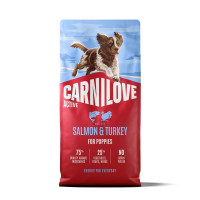 Сухий корм Carnilove Puppy Salmon & Turkey, для цуценят, з лососем та індичкою, 12 кг Сухий корм Carnilove Puppy Salmon & Turkey, для цуценят, з лососем та індичкою, 12 кг