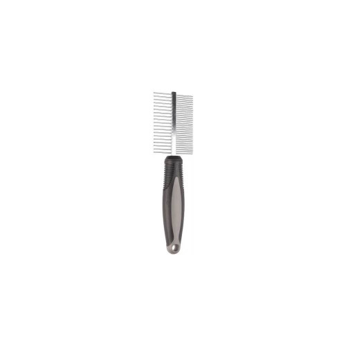 Расческа двусторонняя Flamingo Comb Rotating Medium Babu для собак, 30/19 зубцов, 19×5.2 см