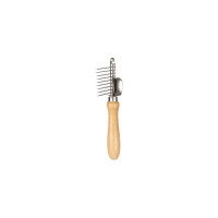 Расческа Flamingo Detangler Babu для распутывания шерсти у собак, бамбук, 9 зубцов, 18×6 см Расческа Flamingo Detangler Babu для распутывания шерсти у собак, бамбук, 9 зубцов, 18×6 см