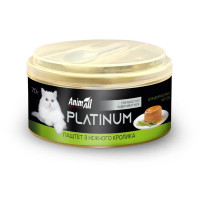 Влажный корм AnimAll Platinum для взрослых кошек, нежный паштет из кролика, 70 г Влажный корм AnimAll Platinum для взрослых кошек, нежный паштет из кролика, 70 г