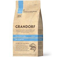 Сухой корм Grandorf White Fish & Turkey Skin & Coat Care для взрослых кошек для кожи и шерсти, белая рыба с индейкой, 2 кг Сухой корм Grandorf White Fish & Turkey Skin & Coat Care для взрослых кошек для кожи и шерсти, белая рыба с индейкой, 2 кг