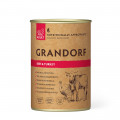 Влажный корм Grandorf Beef & Turkey для взрослых собак, с говядиной и индейкой, 400 г