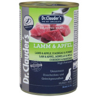 Влажный корм Dr.Clauder's Selected Meat Lamb & Apple для собак, с ягненком и яблоком, 400 г Влажный корм Dr.Clauder's Selected Meat Lamb & Apple для собак, с ягненком и яблоком, 400 г