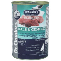 Влажный корм Dr.Clauder's Selected Meat Veal & Vegetables для собак, телятина и овощи, 400 г Влажный корм Dr.Clauder's Selected Meat Veal & Vegetables для собак, телятина и овощи, 400 г