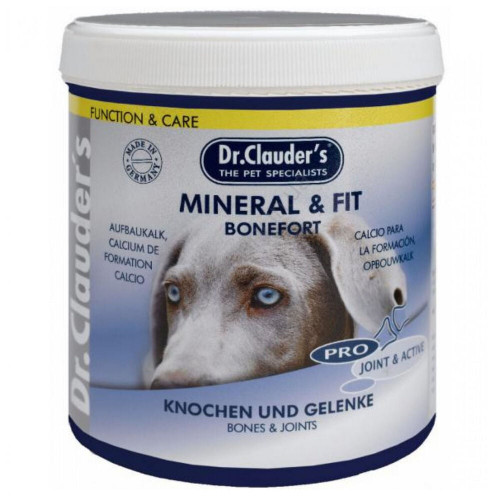 Витаминно-минеральная добавка Dr.Clauder's Mineral & Fit Bonefort для собак, в период роста, при стрессах и нагрузке, 500 г
