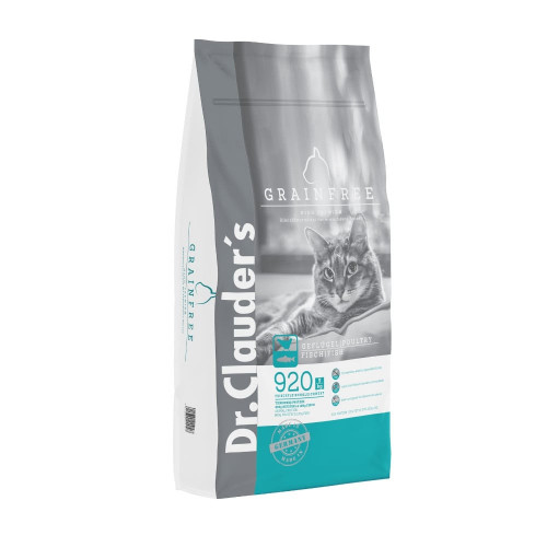Сухой корм Dr.Clauder's High Premium Grainfree для взрослых кошек с пищевой гиперчувствительностью,10 кг
