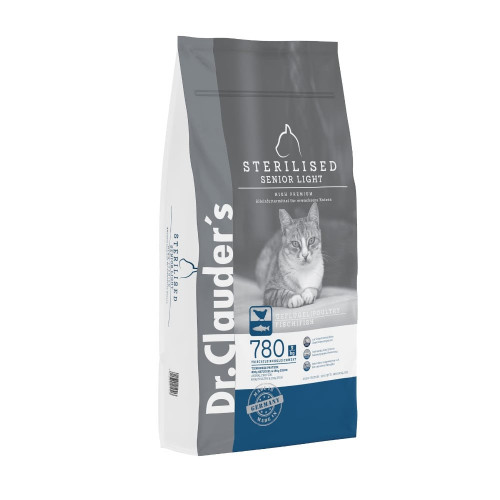 Сухой корм Dr.Clauder's High Premium Sterilised Senior Light для стериализированных кошек с избыточным весом и/или старше 8 лет, 10 кг