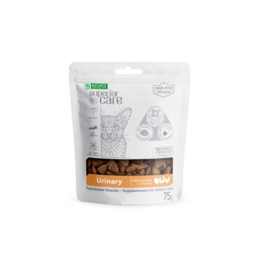Лакомство Nature's Protection urinary with poultry for snack, для взрослых кошек с птицей, 75 г