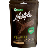 Лакомство Nature's Protection Lifestyle Snack для кошек Mini Duck Dices для кошек, мини кусочки утки, 75 г Лакомство Nature's Protection Lifestyle Snack для кошек Mini Duck Dices для кошек, мини кусочки утки, 75 г
