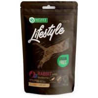 Лакомство Nature's Protection Lifestyle Rabbit with Blueberries для кошек, мясо кролика с черникой, 75 г Лакомство Nature's Protection Lifestyle Rabbit with Blueberries для кошек, мясо кролика с черникой, 75 г