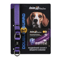 Комплект AnimAll VetLine Double Guard ошейник с противопаразитарной лентой для собак, 20 мм, 320 - 400 мм, пурпурный Комплект AnimAll VetLine Double Guard ошейник с противопаразитарной лентой для собак, 20 мм, 320 - 400 мм, пурпурный