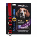 Комплект AnimAll VetLine Double Guard ошейник с противопаразитарной лентой для собак, 20 мм, 320 - 400 мм, красный
