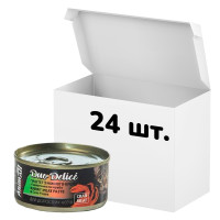 Упаковка консервов AnimAll Duo Delice для кошек, паштет из кролика с кусочками краба, 80 г, 24 штуки Упаковка консервов AnimAll Duo Delice для кошек, паштет из кролика с кусочками краба, 80 г, 24 штуки