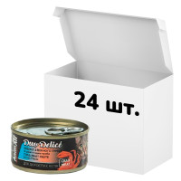 Упаковка консервов AnimAll Duo Delice для кошек, паштет из тунца с кусочками краба, 80 г, 24 штуки Упаковка консервов AnimAll Duo Delice для кошек, паштет из тунца с кусочками краба, 80 г, 24 штуки