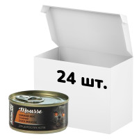 Упаковка консервов AnimAll для кошек, нежный мусс из утки, 80 г, 24 штуки