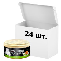 Упаковка консервов AnimAll Platinum для кошек, нежный паштет из кролика, 70 г, 24 штуки Упаковка консервов AnimAll Platinum для кошек, нежный паштет из кролика, 70 г, 24 штуки