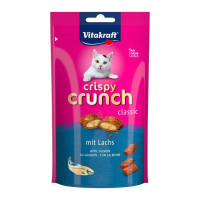 Подушечки Vitakraft Crispy Crunch для кошек, с лососем, 60 г Подушечки Vitakraft Crispy Crunch для кошек, с лососем, 60 г