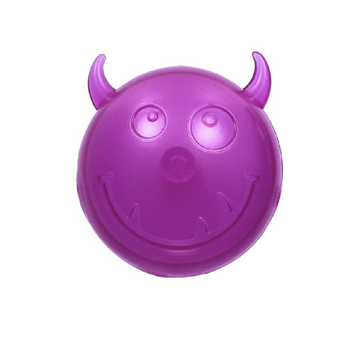 Мяч AnimAll Fun чёртик с пищалкой для собак и кошек, 65 мм, фиолетовый