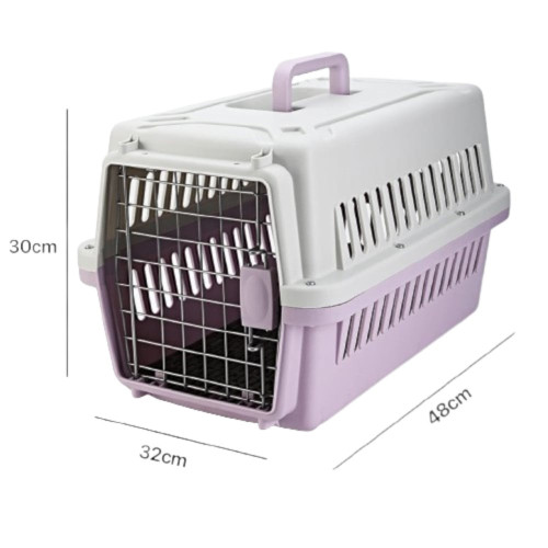 Переноска AnimAll PS-01 для кошек и собак, фиолетовая, 48×32×30 см