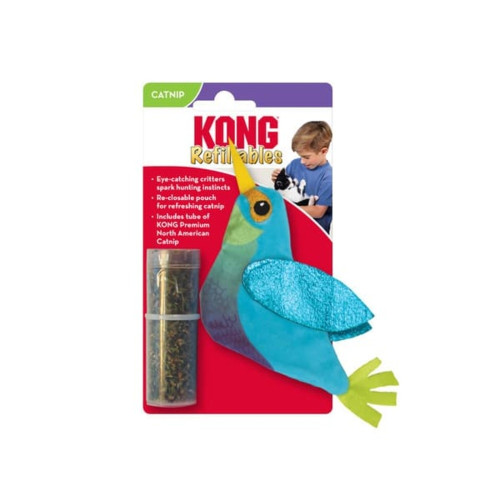 Игрушка KONG Refillables Hummingbird для кошек, колибри со сменным блоком с кошачьей мятой, 1.91×8.89×11.43 см Игрушка KONG Refillables Hummingbird для кошек, колибри со сменным блоком с кошачьей мятой, 1.91×8.89×11.43 см