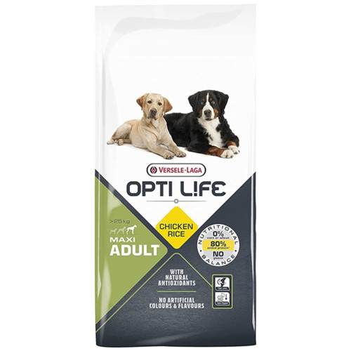 Сухой суперпремиум корм Versele-Laga Opti Life Adult Maxi для собак, больших пород, курица, 12.5 кг