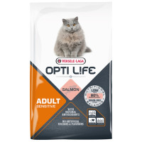 Сухой беззерновой суперпремиум корм Versele-Laga Opti Life Sensitive для кошек с чувствительным пищеварением, лосось, 7.5 кг Сухой беззерновой суперпремиум корм Versele-Laga Opti Life Sensitive для кошек с чувствительным пищеварением, лосось, 7.5 кг