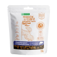 Беззернові ласощі Nature's Protection Superior Care Red Coat Hypoallergenic&Intestinal Care для дорослих собак, лосось, 150 г Беззернові ласощі Nature's Protection Superior Care Red Coat Hypoallergenic&Intestinal Care для дорослих собак, лосось, 150 г