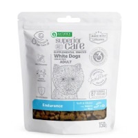 Беззерновые лакомства Nature's Protection Superior Care White Dogs Endurance для взрослых собак, насекомые и рис, 150 г Беззерновые лакомства Nature's Protection Superior Care White Dogs Endurance для взрослых собак, насекомые и рис, 150 г