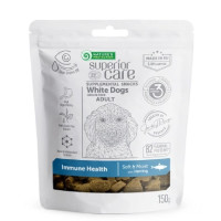 Беззерновые лакомства Nature's Protection Superior Care White Dogs Immune Health для взрослых собак, сельдь, 150 г Беззерновые лакомства Nature's Protection Superior Care White Dogs Immune Health для взрослых собак, сельдь, 150 г