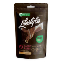 Лакомство Nature's Protection Lifestyle Rabbit Ears With Rabbit для собак, сушеные кроличьи уши с кроликом, 75 г Лакомство Nature's Protection Lifestyle Rabbit Ears With Rabbit для собак, сушеные кроличьи уши с кроликом, 75 г