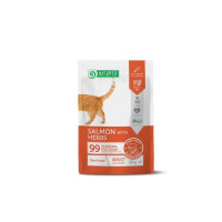Влажный корм Nature's Protection Sterilised, для взрослых стерилизованных кошек, с лососем и травами, 100 г Влажный корм Nature's Protection Sterilised, для взрослых стерилизованных кошек, с лососем и травами, 100 г