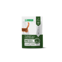Вологий корм Nature's Protection Sterilised, для дорослих стерилізованих котів, індичка та журавлина, 100 г Вологий корм Nature's Protection Sterilised, для дорослих стерилізованих котів, індичка та журавлина, 100 г