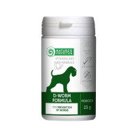 Харчова добавка Nature's Protection d-worm formula для дорослих собак, для профілактики глистів, 25 г Харчова добавка Nature's Protection d-worm formula для дорослих собак, для профілактики глистів, 25 г