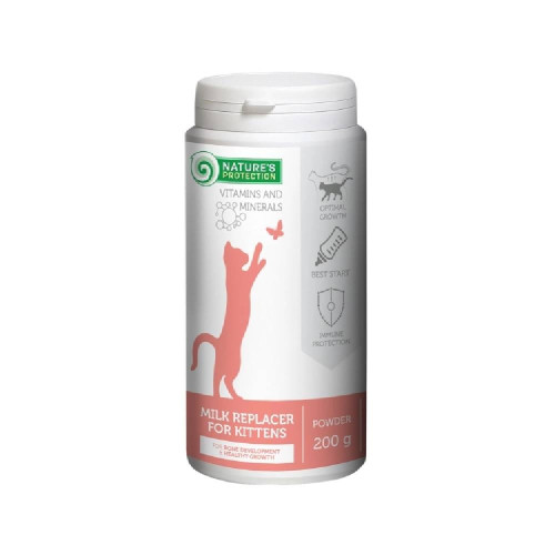 Замінник молока Nature's Protection Kitty-milk, для кошенят, 200 г